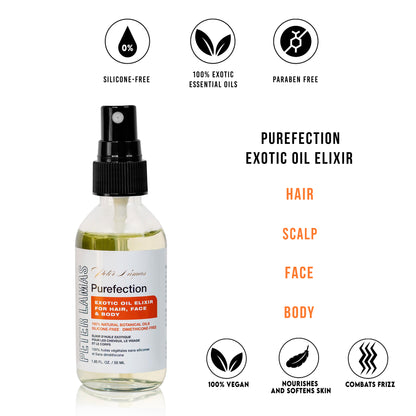 Purefection, Exotic Oil Elixir (for Hair, Scalp Face & Body)
