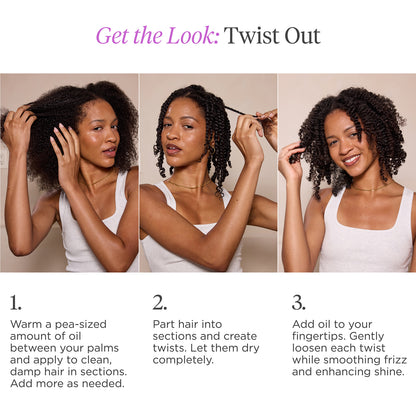 Style + Treat™ Yuzu + Plum Oil Supreme Shine Strengthen