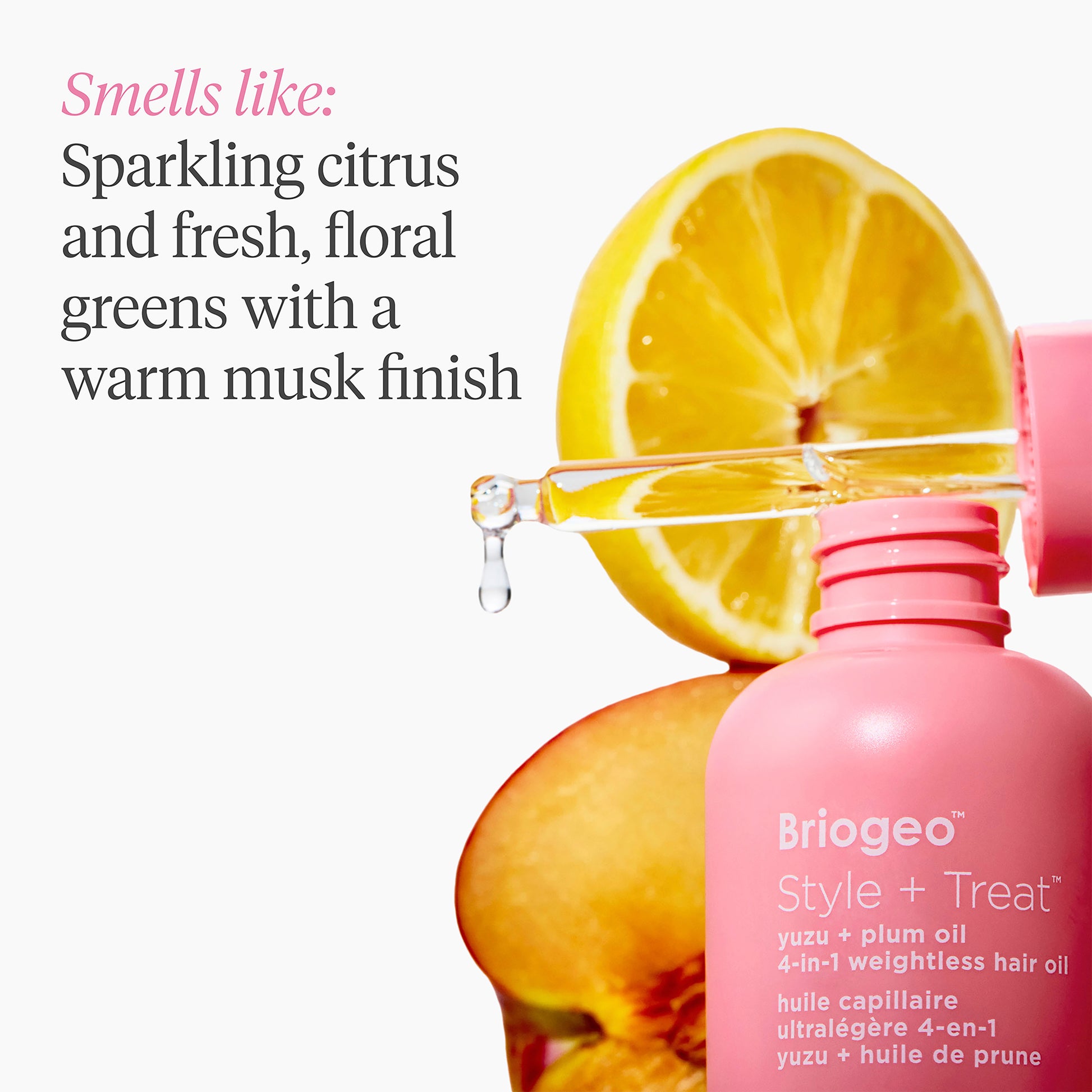 Style + Treat™ Yuzu + Plum Oil 4-in-1 Weightless Hair Oil