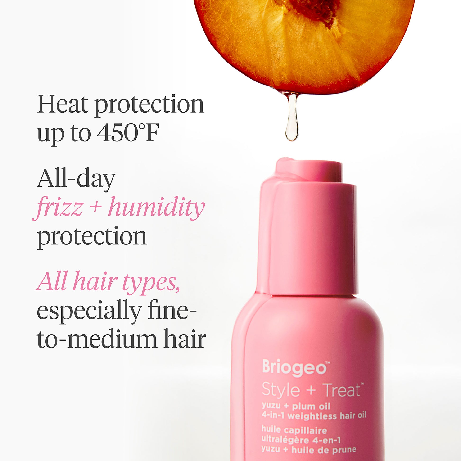 Style + Treat™ Yuzu + Plum Oil 4-in-1 Weightless Hair Oil