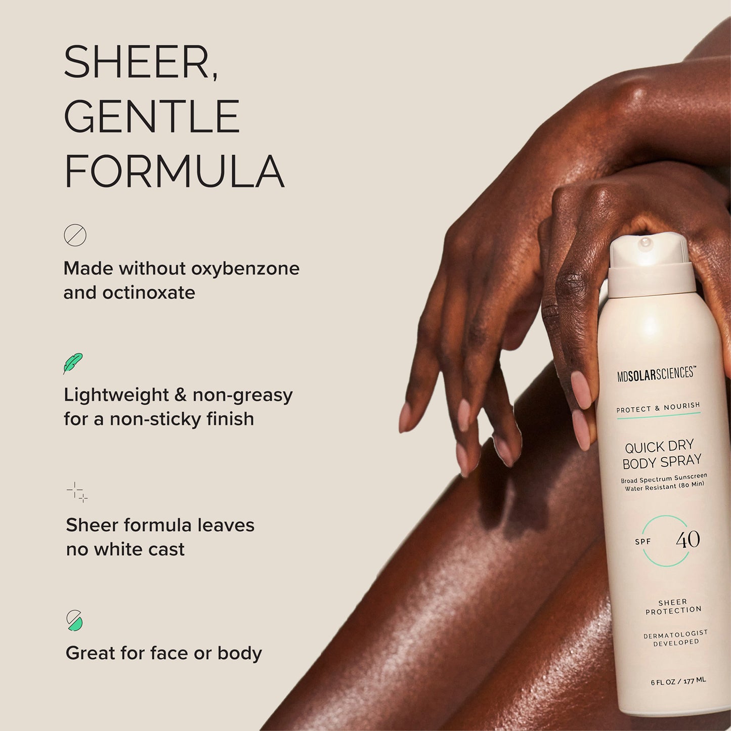 Quick Dry Body Spray SPF 40