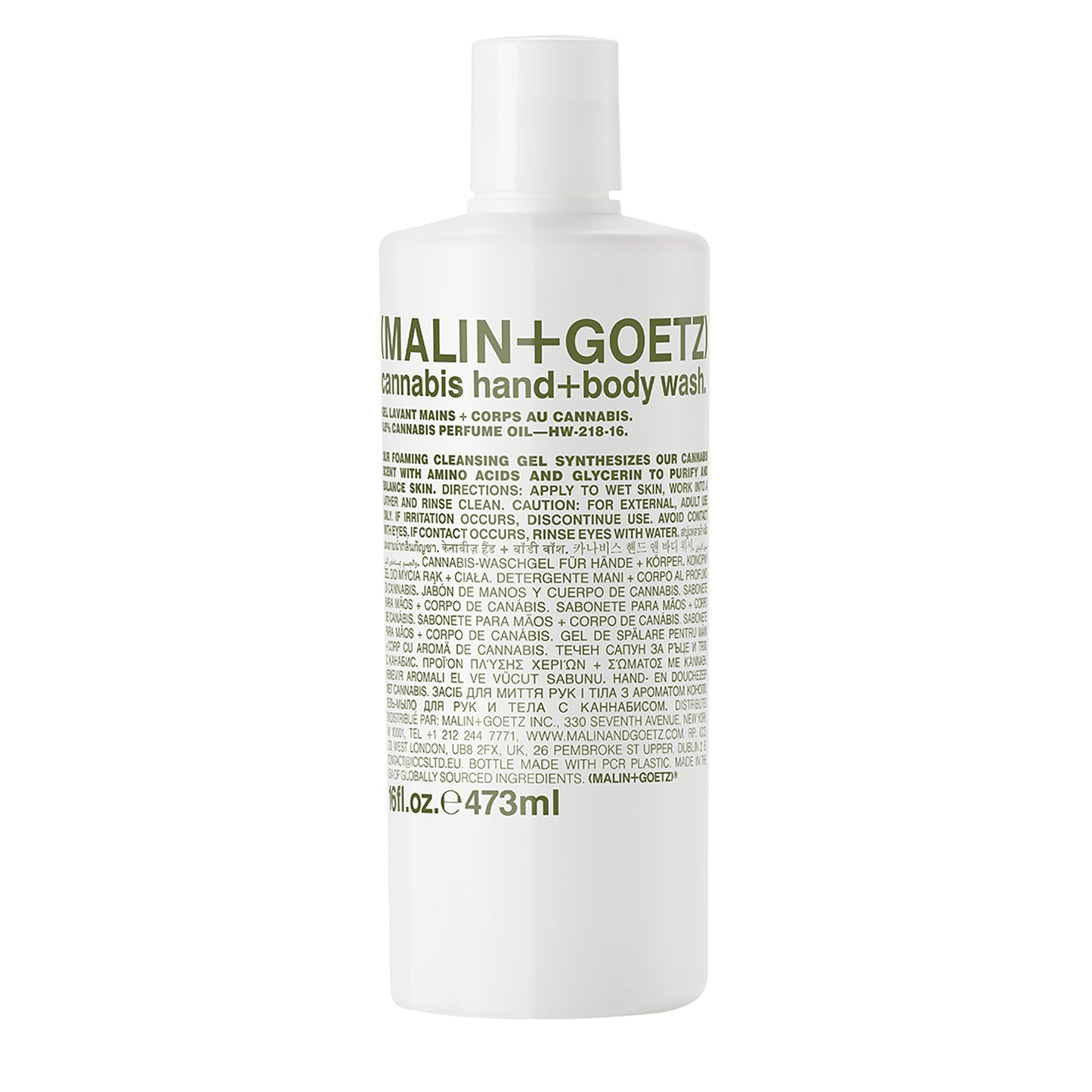 cannabis hand+body wash 16 oz