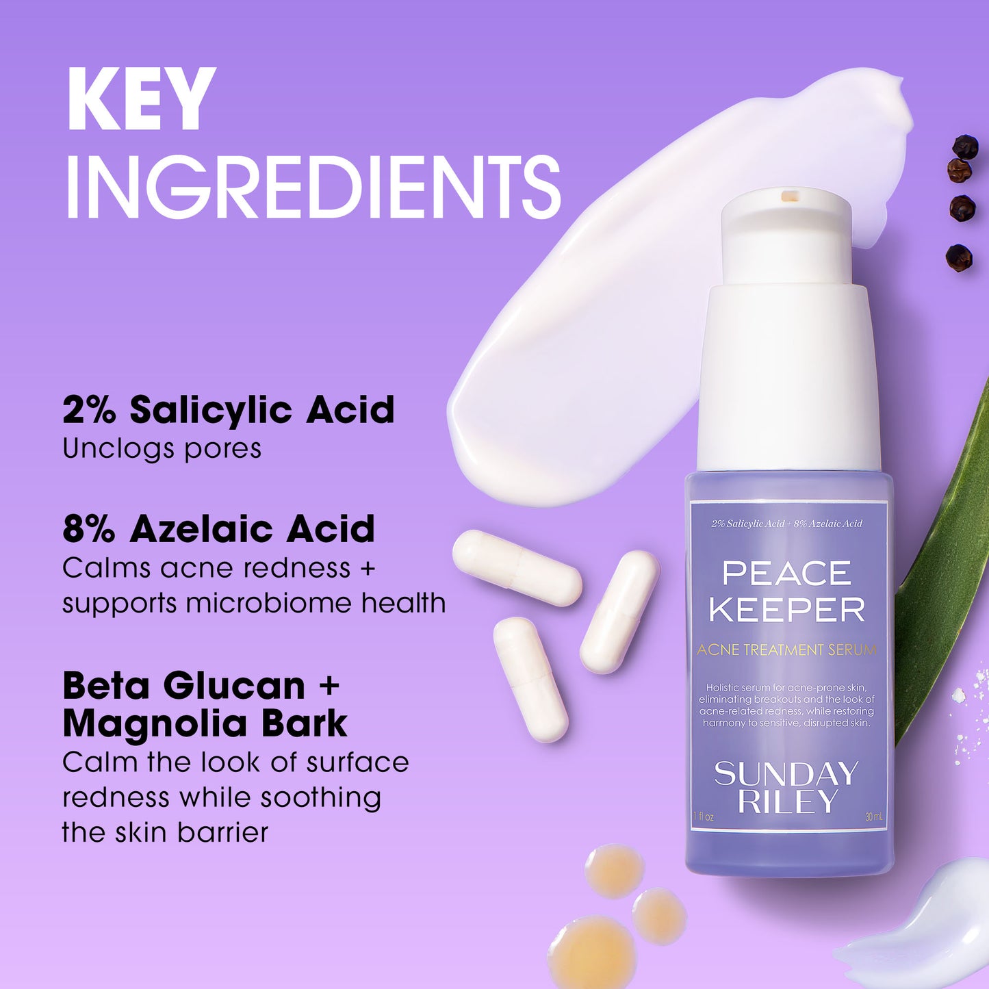 Peacekeeper Azaleic and Salicylic Acid Acne Treatment Serum