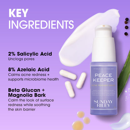Peacekeeper Azaleic and Salicylic Acid Acne Treatment Serum