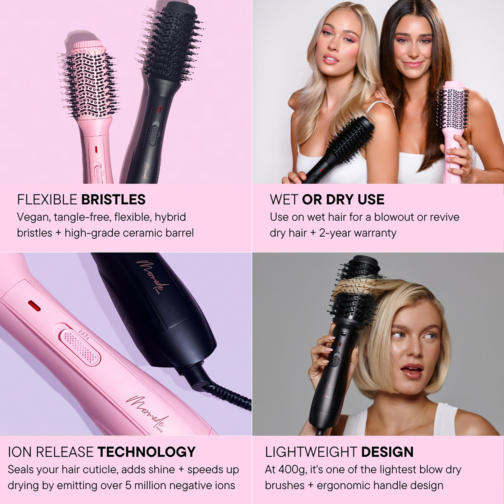 Blow Dry Brush - Pink