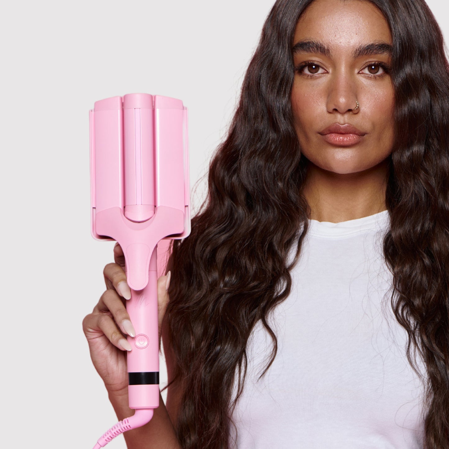M Infared Triple Barrel Waver - Pink