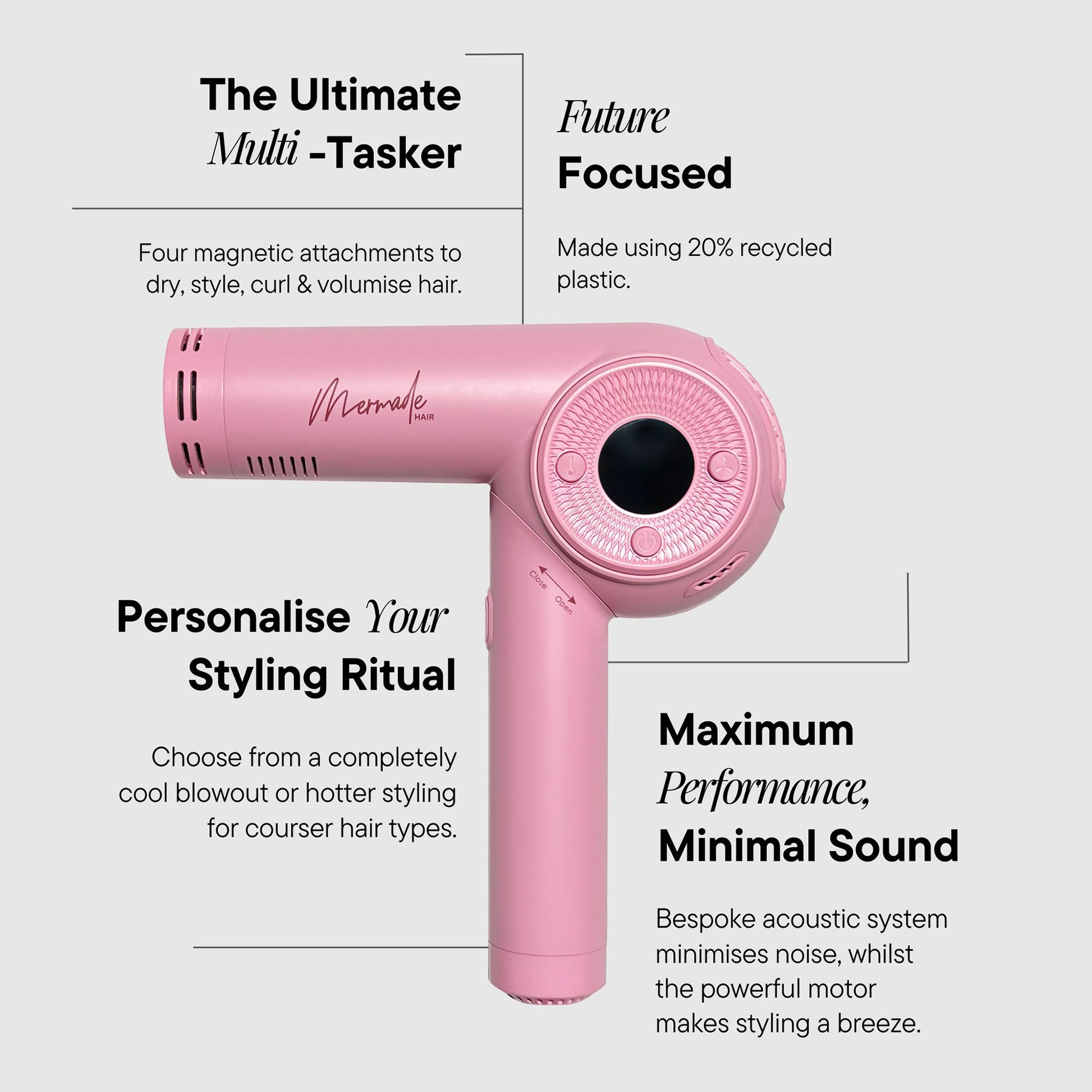 M Ionic Hair Dryer - Pink