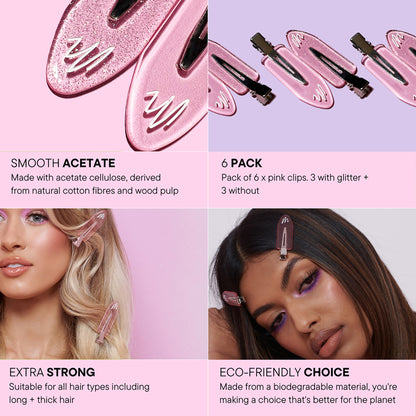 No-Crease Clips - Pink
