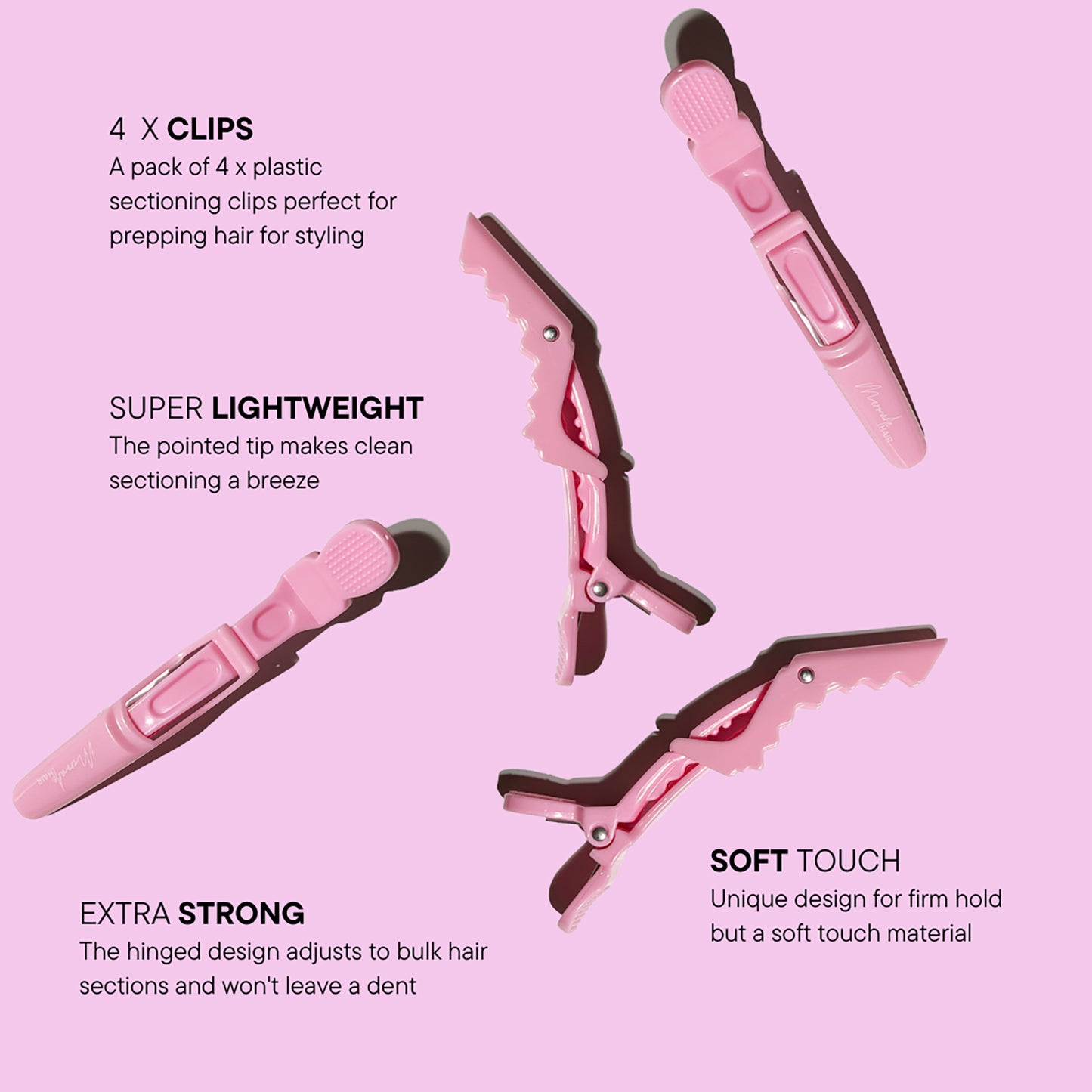 Grip Clips - Pink