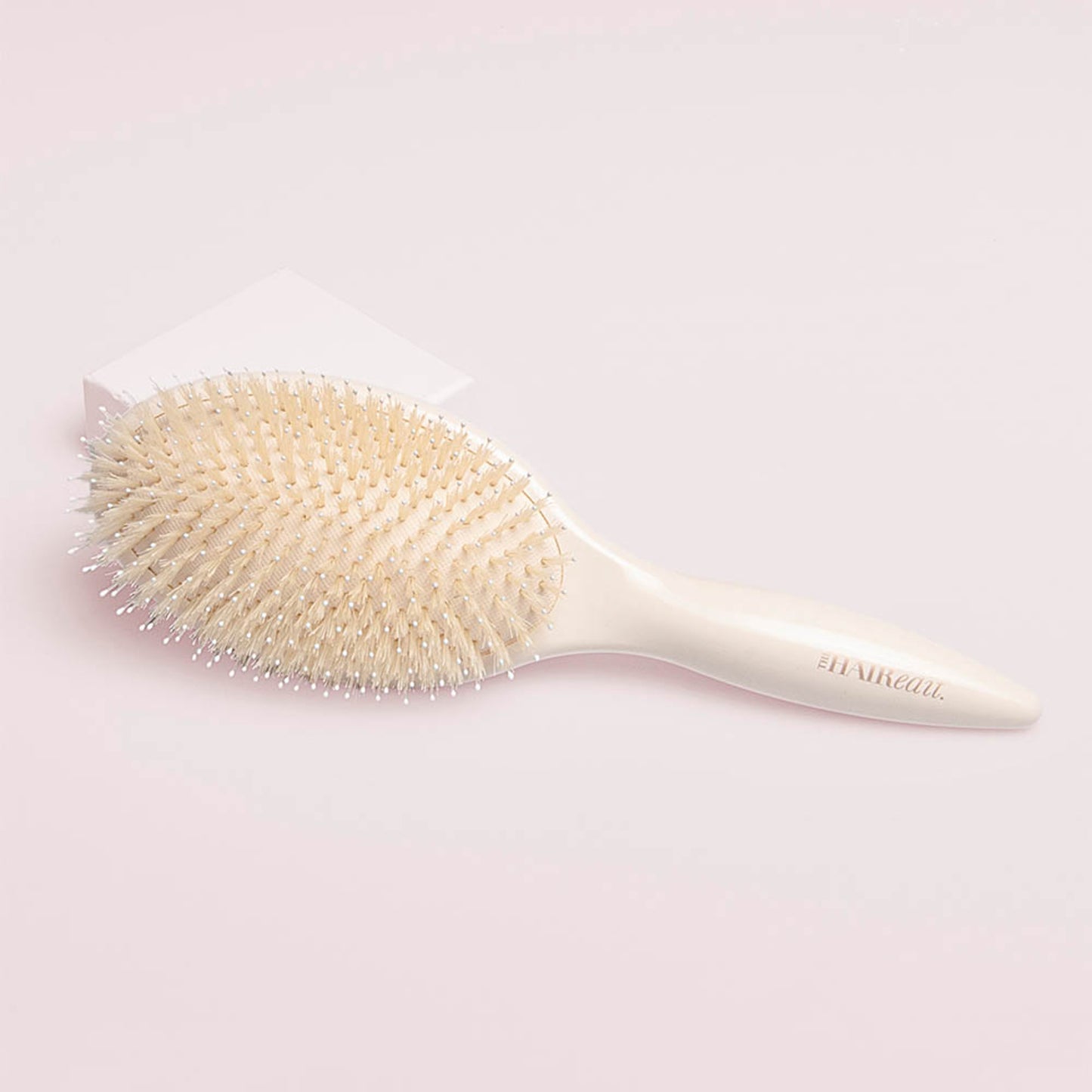 Finish and Shine Boar Bristle Brush - Cream
