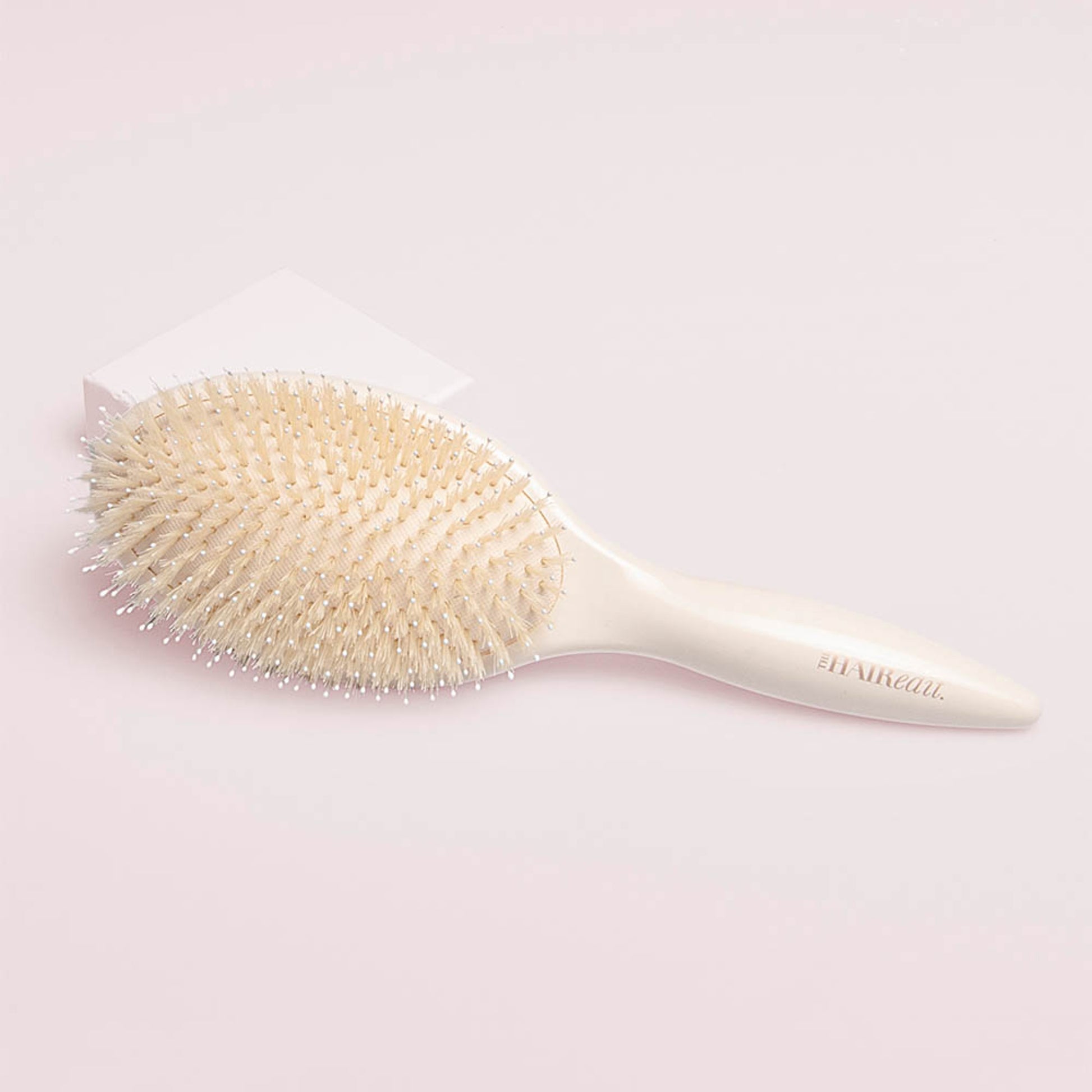 Finish and Shine Boar Bristle Brush - Cream