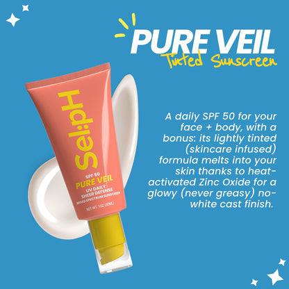 Pure Veil SPF 50 Tinted Sunscreen For Face + Body