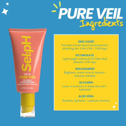 Pure Veil SPF 50 Tinted Sunscreen For Face + Body