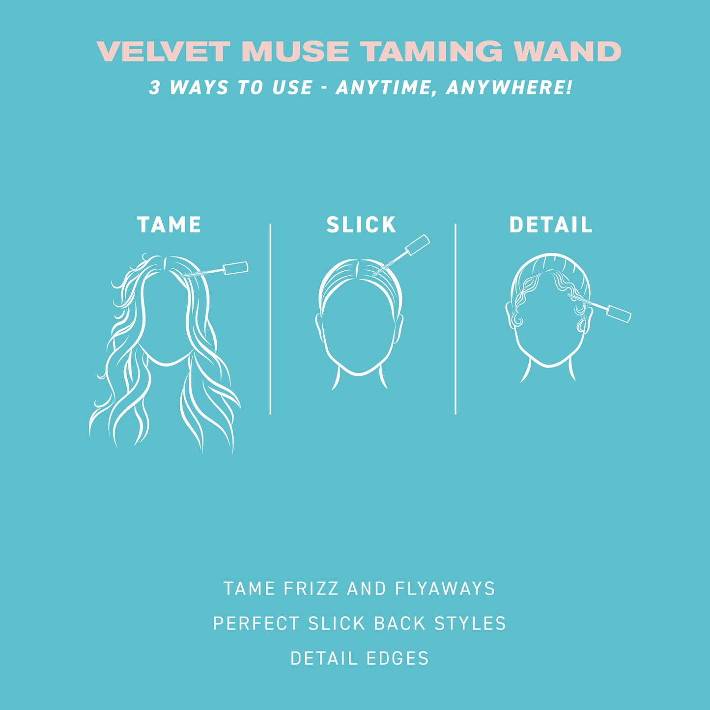 VELVET MUSE Frizz and Flyaway Taming Wand LTO