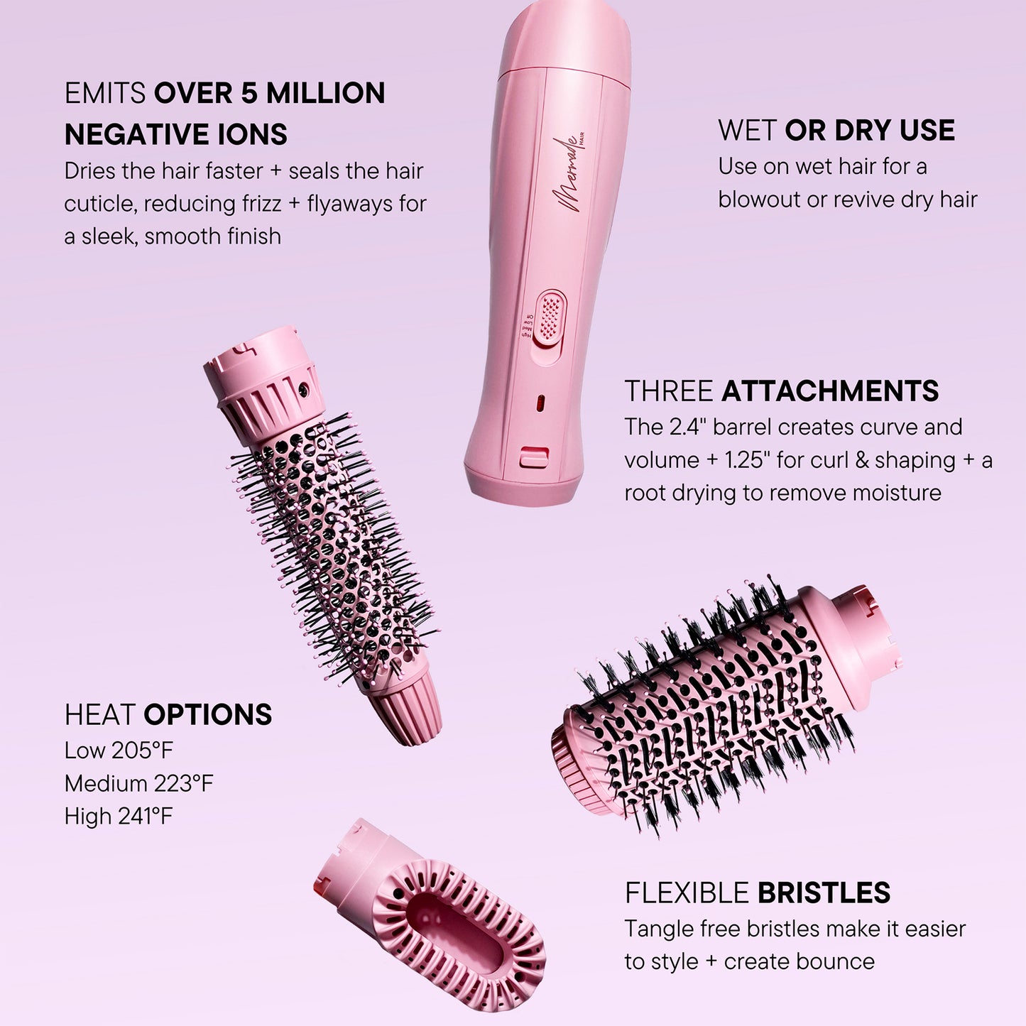 Interchangeable Blow Dry Brush