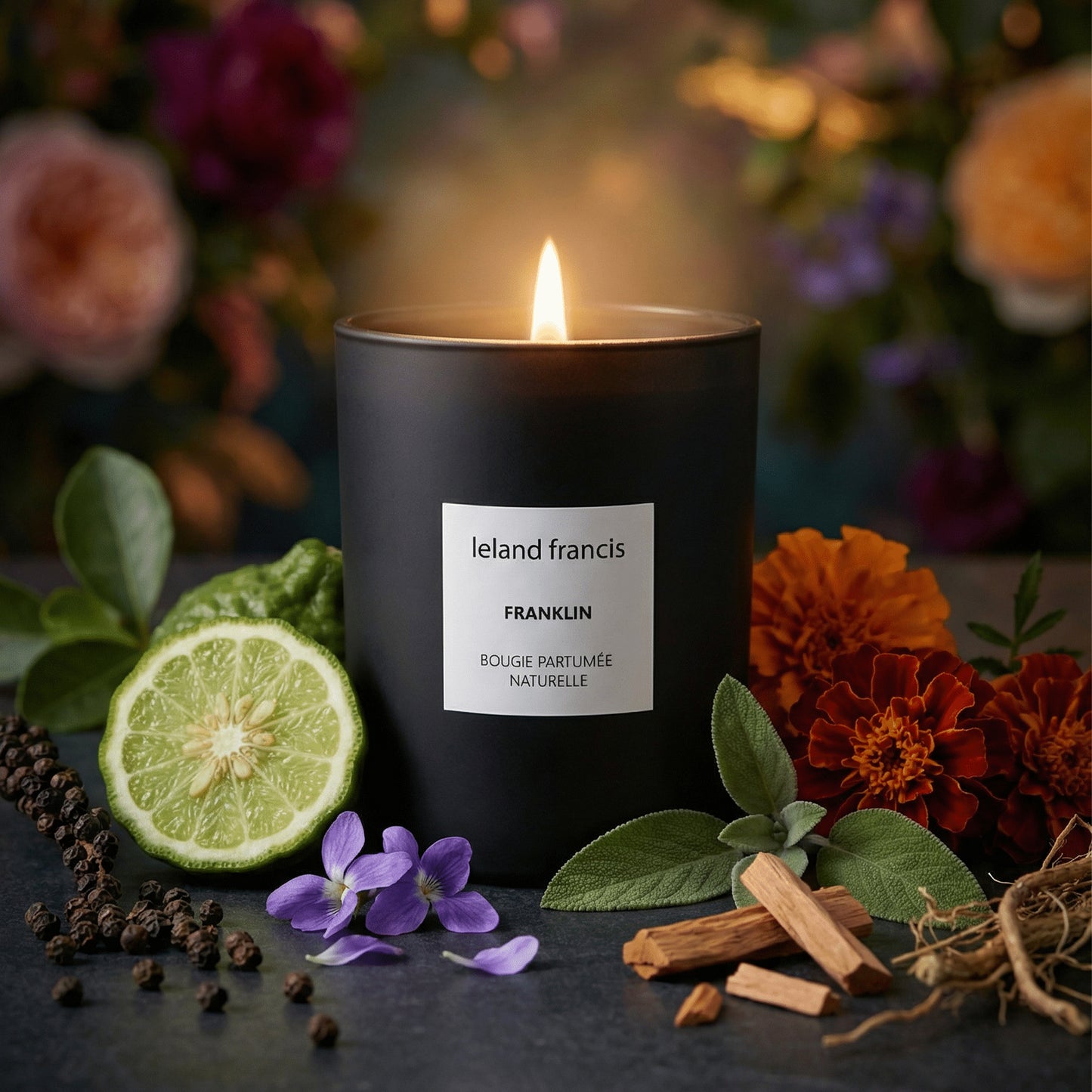 Franklin Bougie Parfumée Naturelle Candle