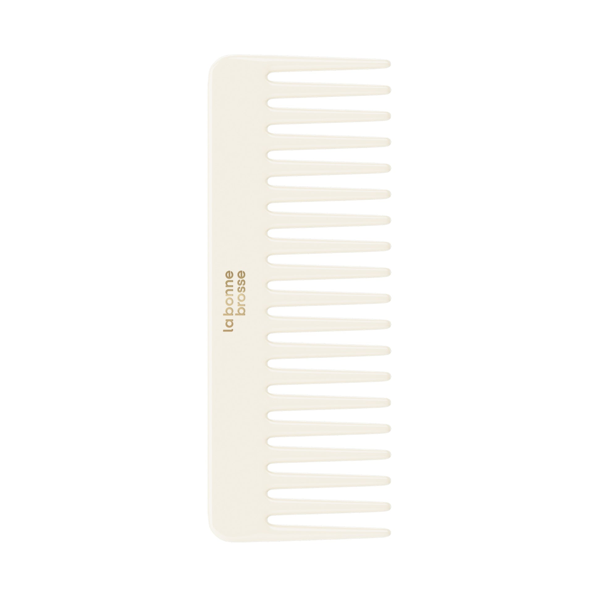 The Large Detangling Comb in Acetate Creamy White 1 pc