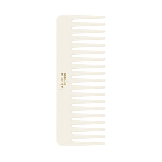 The Large Detangling Comb in Acetate Creamy White 1 pc