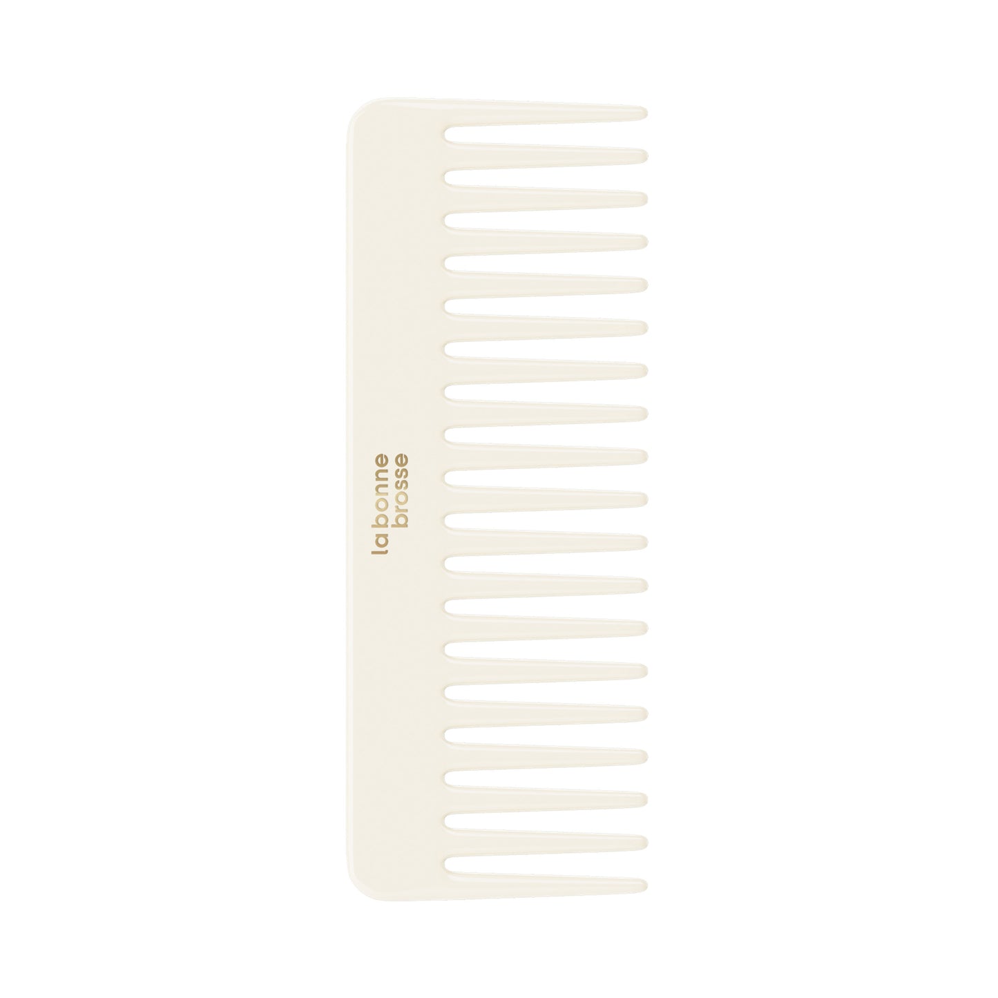 The Large Detangling Comb in Acetate Creamy White