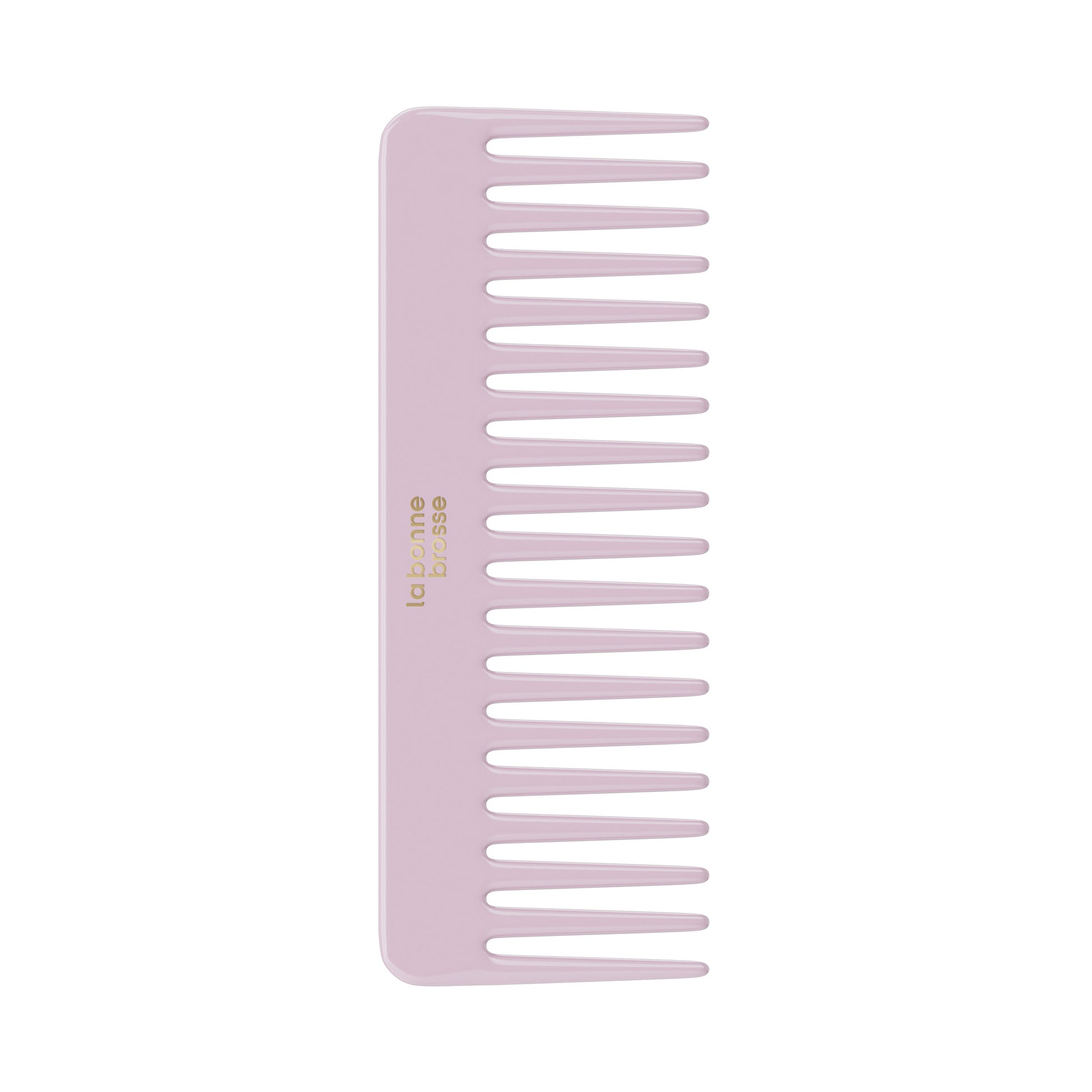 The Large Detangling Comb in Acetate Lilac Pink