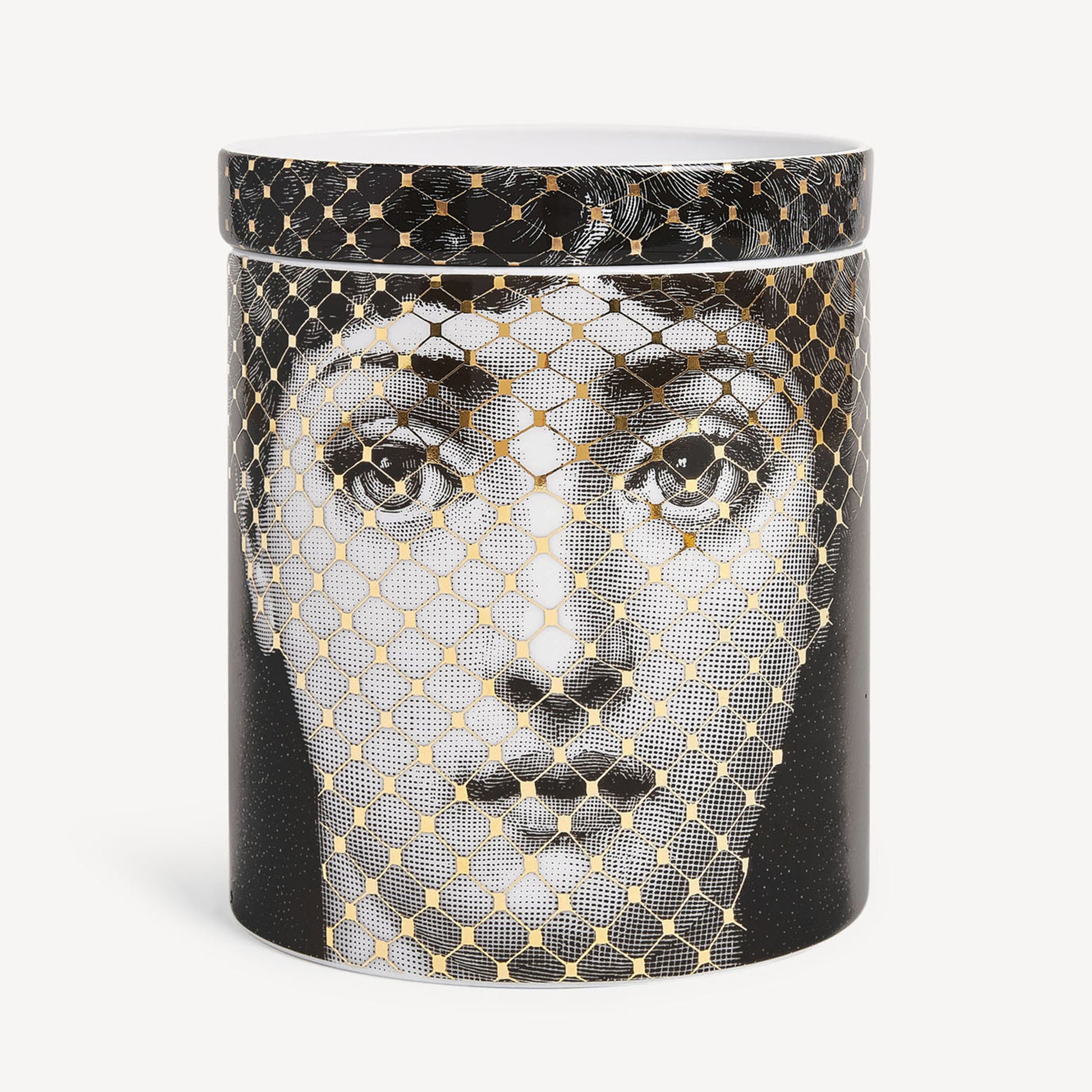 Large Scented Candle NEL MENTRE - Frutto Proibito Fragrance - Mascherina Décor