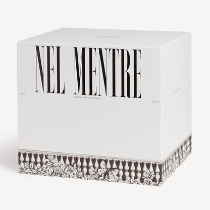Set of three scented Candles NEL MENTRE - Giardino Segreto Fragrance - Farfalle e balaustra Décor