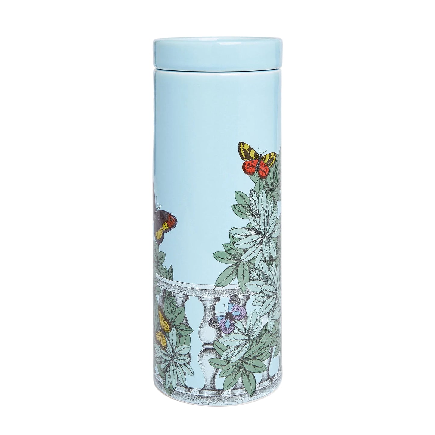 Tall scented Candle NEL MENTRE - Giardino Segreto Fragrance - Farfalle e balaustra Décor 28.22oz
