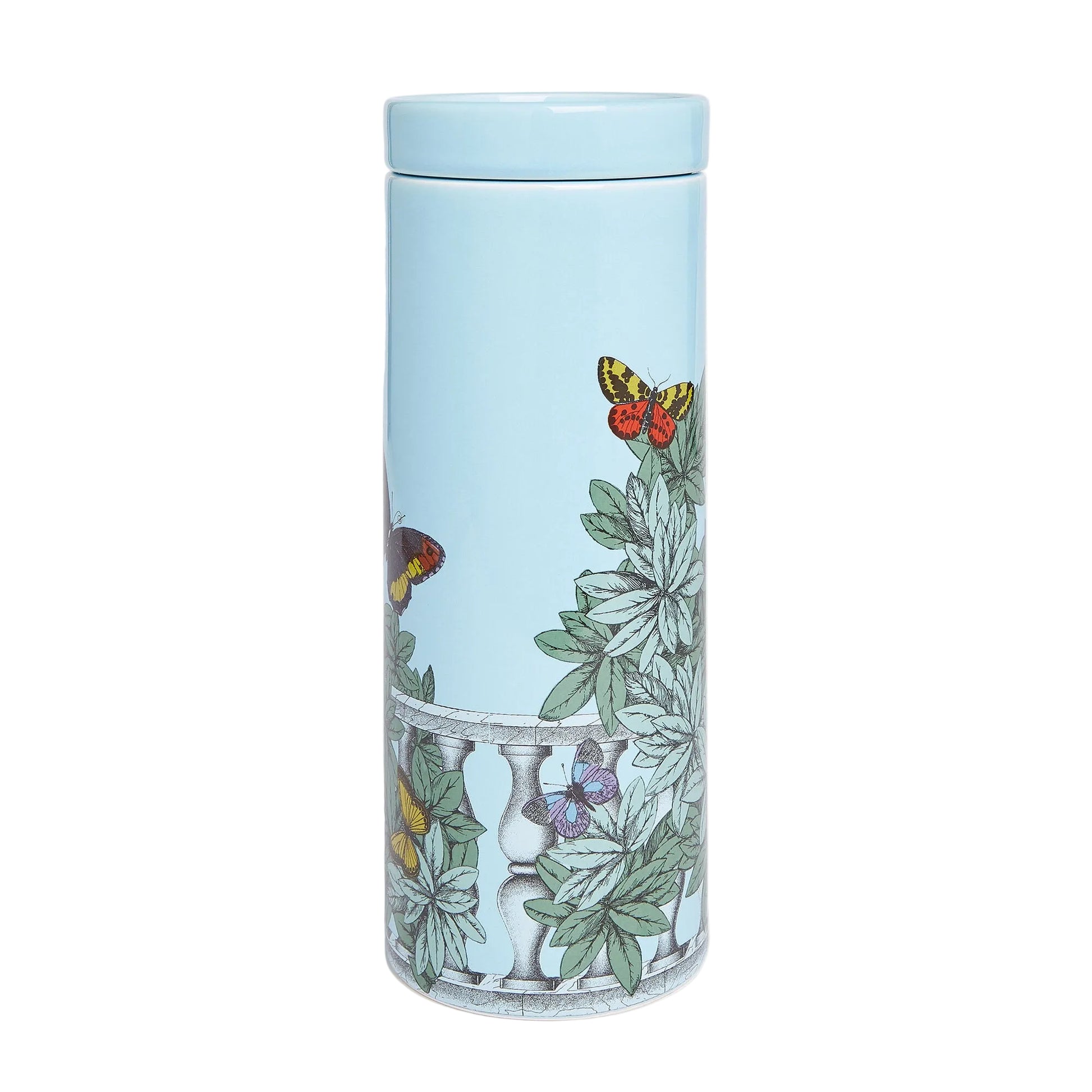 Tall scented Candle NEL MENTRE - Giardino Segreto Fragrance - Farfalle e balaustra Décor 28.22oz