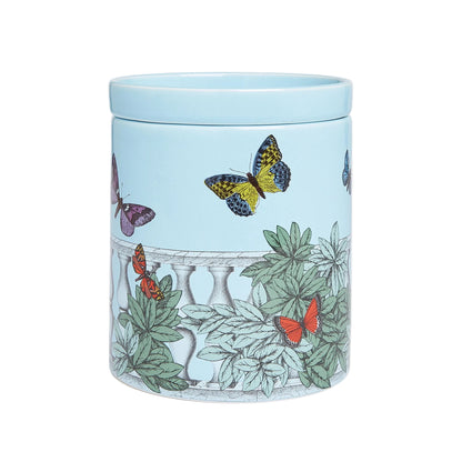 Large scented Candle NEL MENTRE - Giardino Segreto Fragrance - Farfalle e balaustra Décor 35.98oz