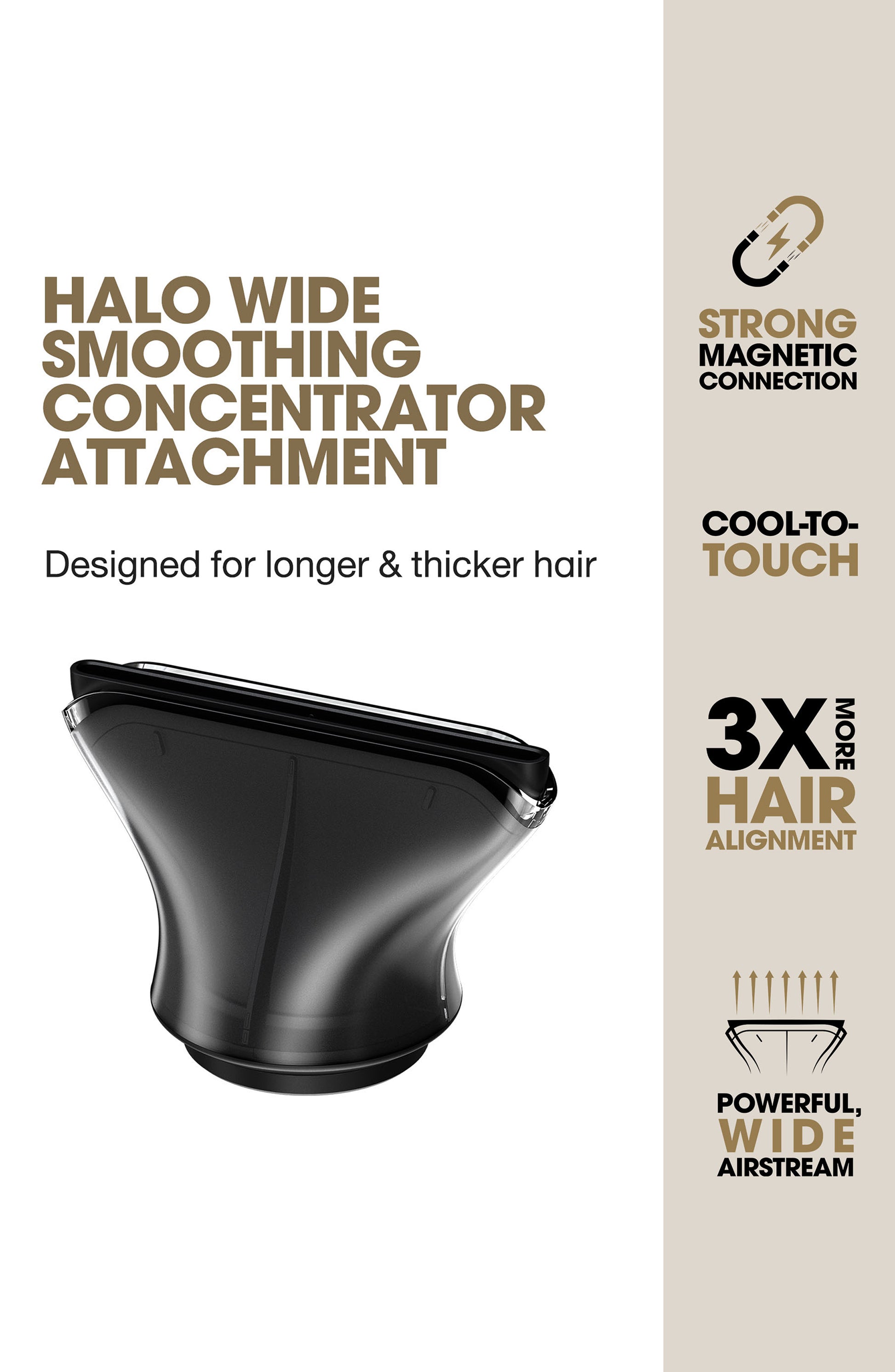 GHD Speed Halo Wide Smoothing Concentrator Nozzle