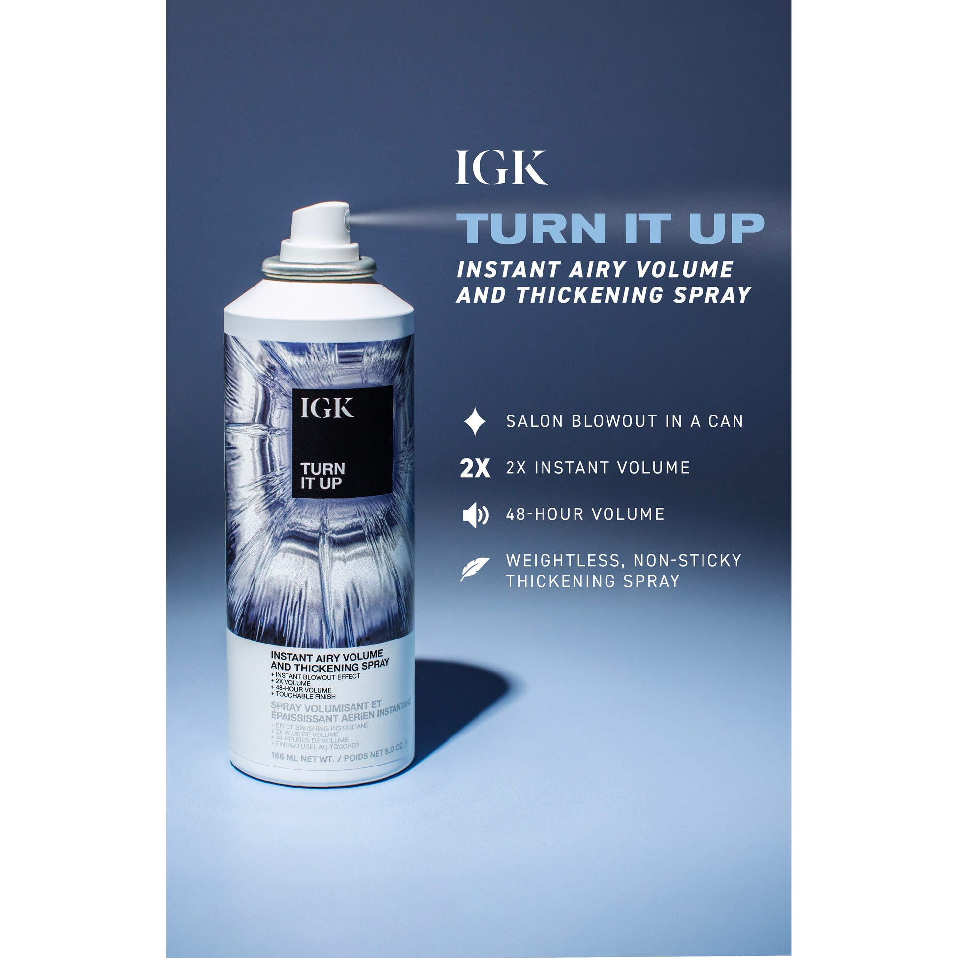 TURN IT UP Instant Airy Volume and Thickening Spray