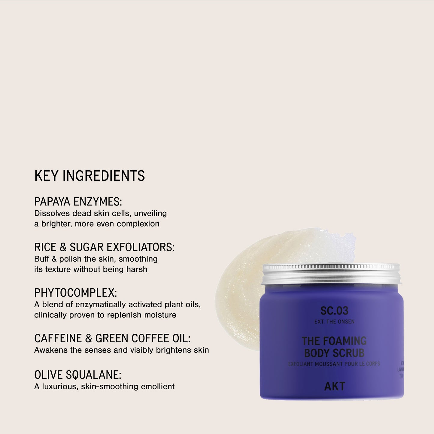 The Foaming Body Scrub SC.03 The Onsen