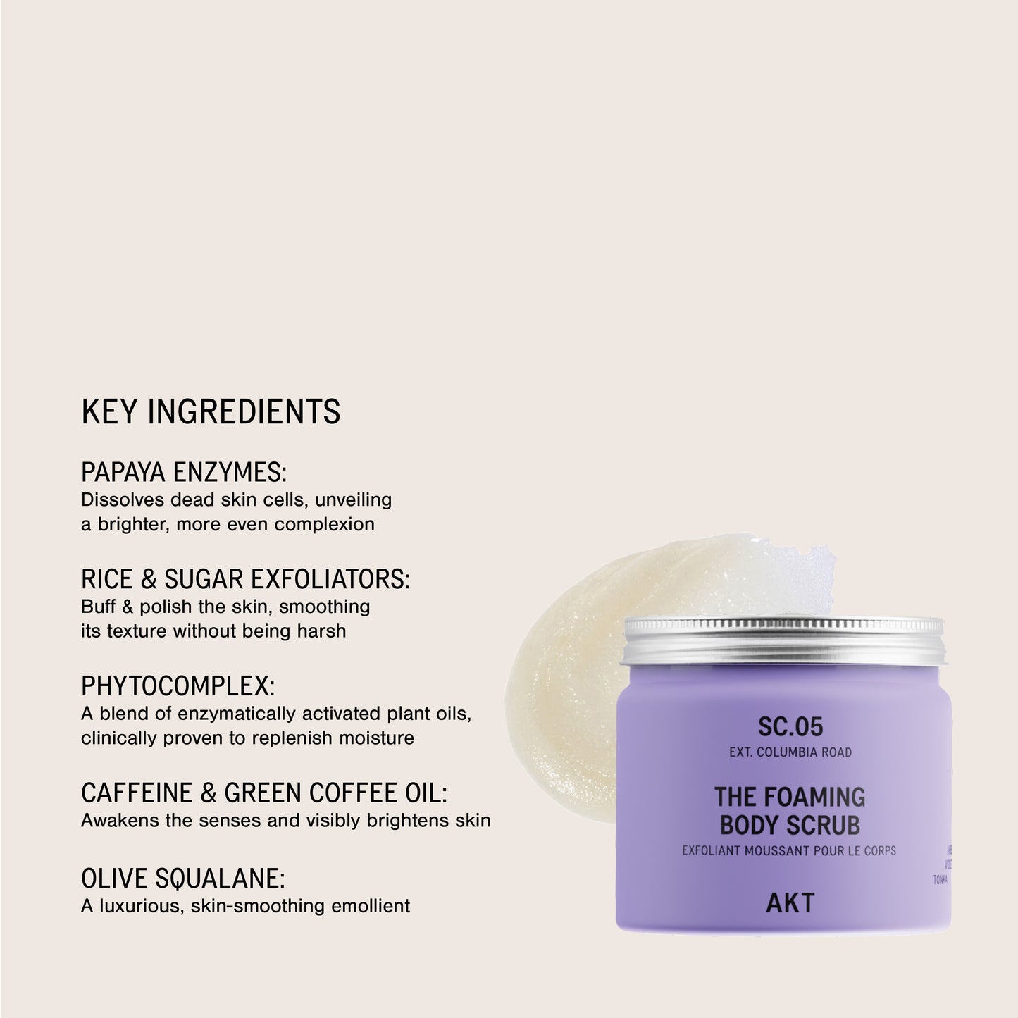 The Foaming Body Scrub SC.05 Columbia Road