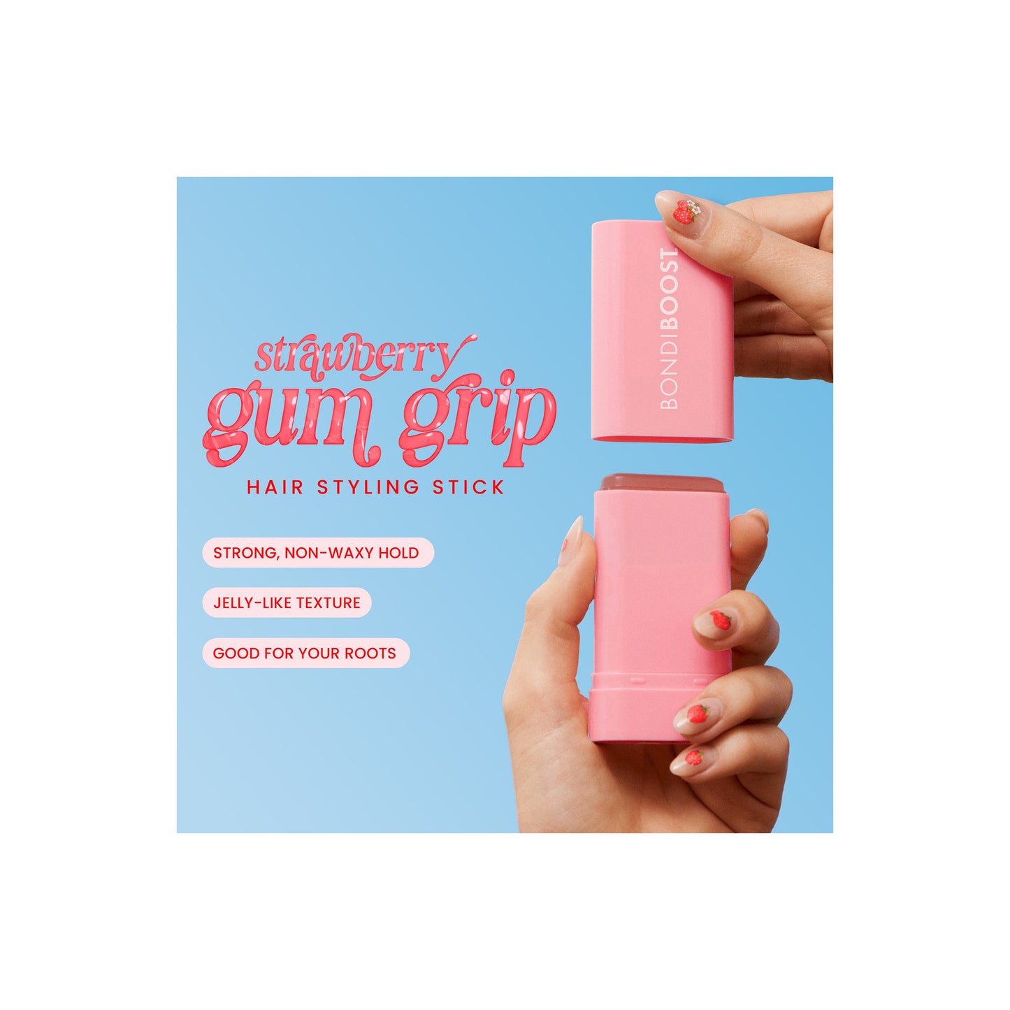 Strawberry Gum Grip Styling Stick