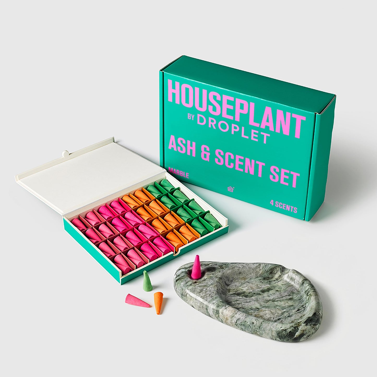 Houseplant by Droplet Ash & Scent Set 64 incense cones