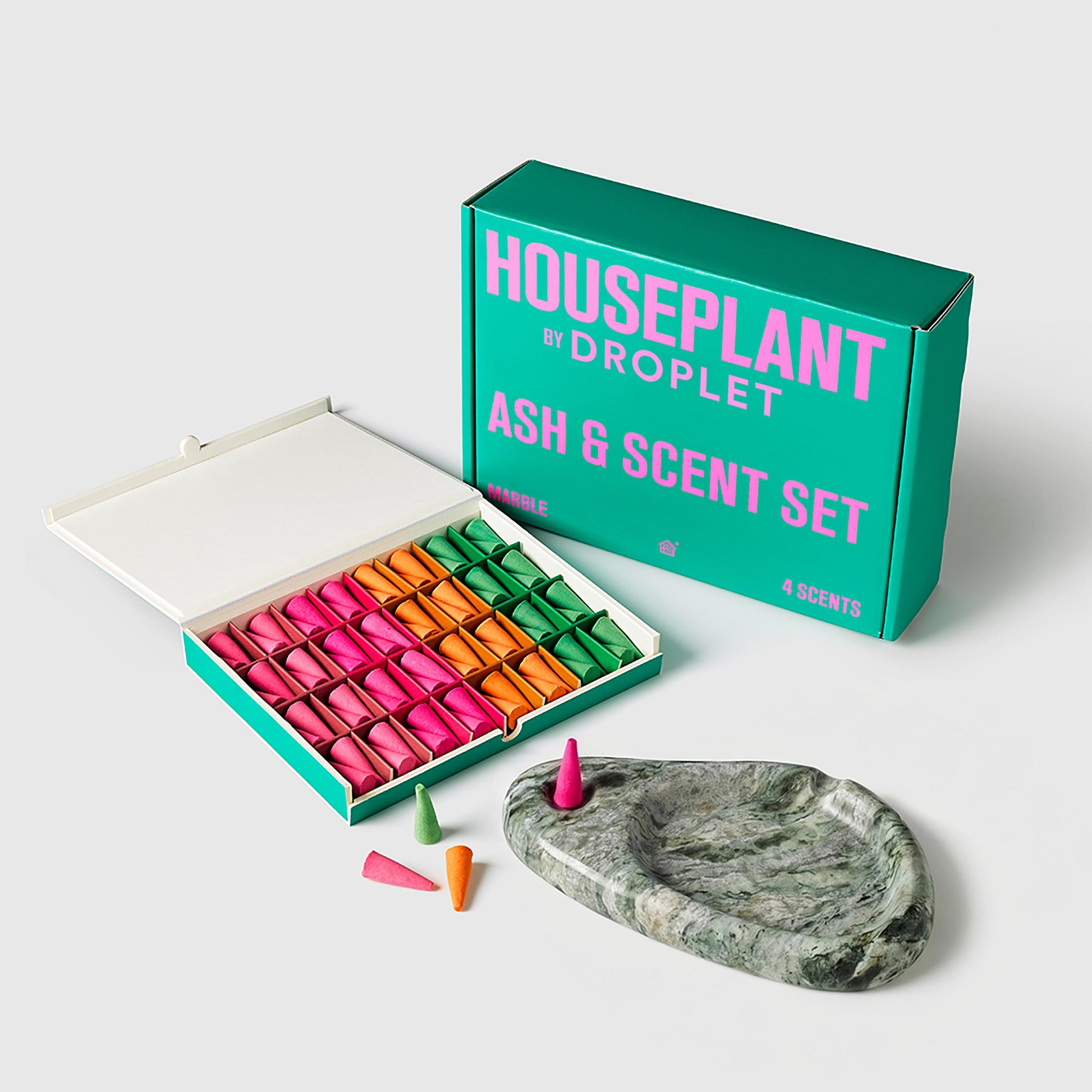 Houseplant by Droplet Ash & Scent Set 64 incense cones