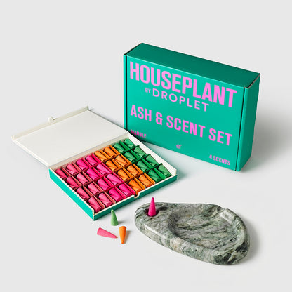 Houseplant by Droplet Ash & Scent Set 64 incense cones