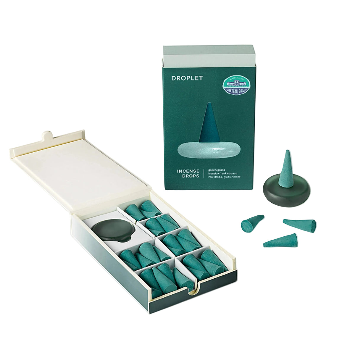 Green Grass Incense Drops 26 incense cones